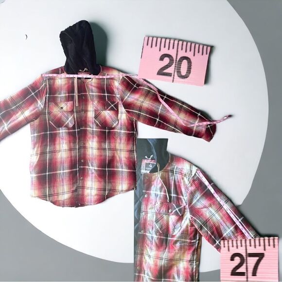 Legendary Outfitters l Hooded Flannel l Quilted l Snap up l Pocket l Unisex New - Picture 6 of 13